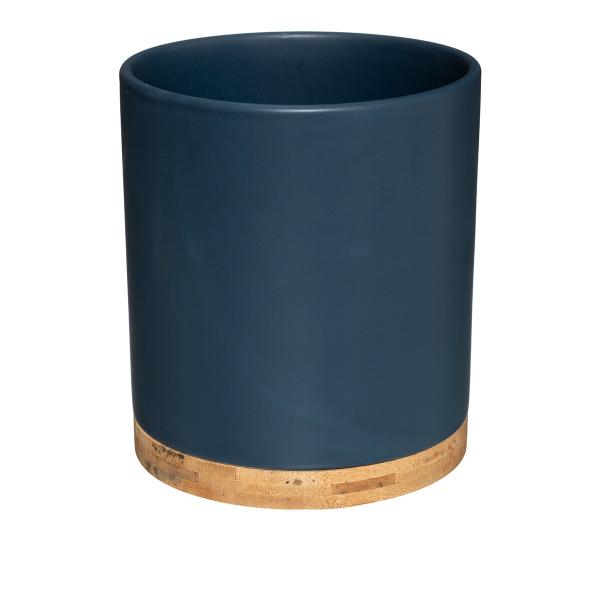 POTT, ΚΑΣΠΩ ΚΕΡΑΜΙΚΟ ΜΕ ΒΑΣΗ BAMBOO ΜΠΛΕ 16.5x18.3cm
