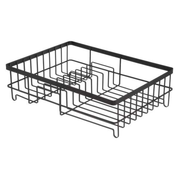 ΠΙΑΤΟΘΗΚΗ ΜΕΤΑΛΛΙΚΗ ΜΑΥΡΗ 40X29XH12CM