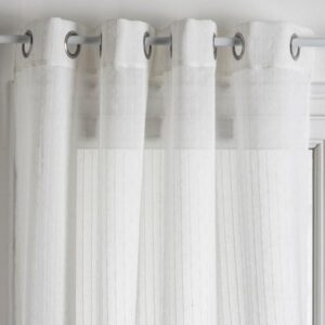 ΚΟΥΡΤΙΝΑ ΔΙΑΦΑΝΗ ΜΕ ΤΡΟΥΚ POLYESTER, CLAUDIA ΛΕΥΚΗ ΥΦΑΝΣΗ ΡΙΓΕ 140x260cm