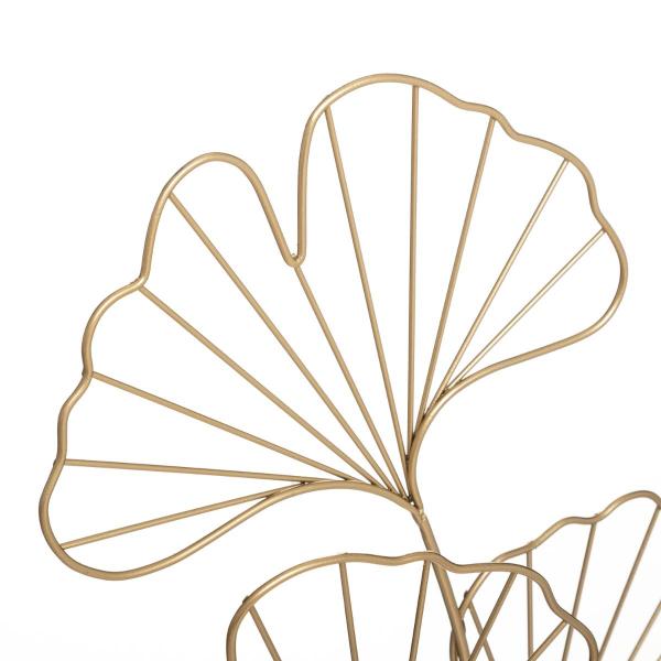 GINKO, ΜΕΤΑΛΛΙΚΟ ΔΙΑΚΟΣΜΗΤΙΚΟ ΧΡΥΣΟ, H56xL33,5xW13cm