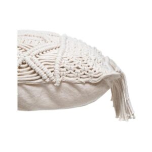 MACRAME, ΜΑΞΙΛΑΡΙ COTTON & POLYΕSTER ΙΒΟΥΑΡ H30xL50cm