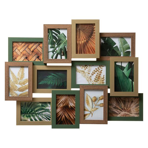 JULIA, ΠΟΛΥΚΟΡΝΙΖΑ 12 ΘΕΣΕΩΝ MDF & ΓΥΑΛΙ 65x3x51,5cm
