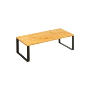 Black , Bamboo, 2 ΡΑΦΙΑ ΠΑΓΚΟΥ ΠΟΛΛΑΠΛΗΣ ΤΟΠΟΘΕΤΗΣΗΣ, ΜΕΤΑΛΛΟ ΜΑΥΡΟ & ΞΥΛΟ 40x19.4x15.5cm