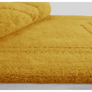 PanOikos BAMBOO, ΧΑΛΑΚΙ ΒΑΜΒΑΚΕΡΟ ΒΕΛΟΥΤΕ, ΜΕ ΑΝΑΓΛΥΦΟ & ΠΑΧΥ ΠΕΛΟ, ΧΡΥΣΟ ΚΙΤΡΙΝΟ 60x110cm