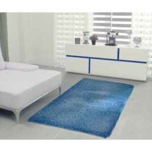 PanOikos LUXURY, ΧΑΛΑΚΙ ΒΑΜΒΑΚΕΡΟ ΜΕ ΧΟΝΤΡΟ ΠΕΛΟΣ. ΜΠΛΕ & ΛΕΥΚΟ 60x90cm