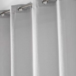 TOLQUE, ΚΟΥΡΤΙΝΑ ΜΕΤΡΙΑΣ ΣΚΙΑΣΗΣ ΜΕ ΤΡΟΥΚΣ, POLYESTER ΒΟΥΑΛ TORRE ΓΚΡΙ 140x180cm