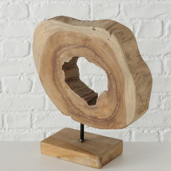 MACEY, ΔΙΑΚΟΣΜΗΤΙΚΟ ΞΥΛΙΝΟ ΦΥΣΙΚΟ L28xW10xH37cm
