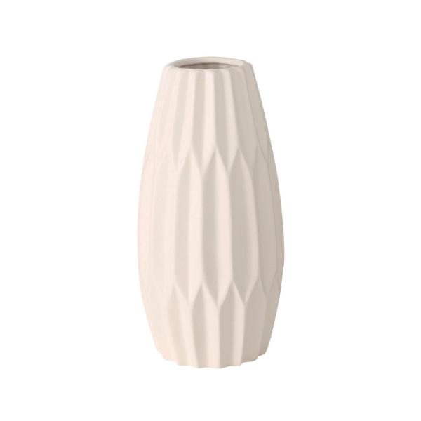 ALINE B, ΒΑΖΟ ΑΠΟ ΠΟΡΣΕΛΑΝΗ ΛΕΥΚΟ H26cm