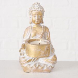 BUDDA C, ΚΗΡΟΠΗΓΙΟ ΓΙΑ ΡΕΣΟ POLYRESIN ΧΡΥΣΟ W8xH14cm