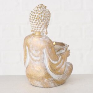 BUDDA B, ΚΗΡΟΠΗΓΙΟ ΓΙΑ ΡΕΣΟ POLYRESIN ΧΡΥΣΟ W8xH14cm