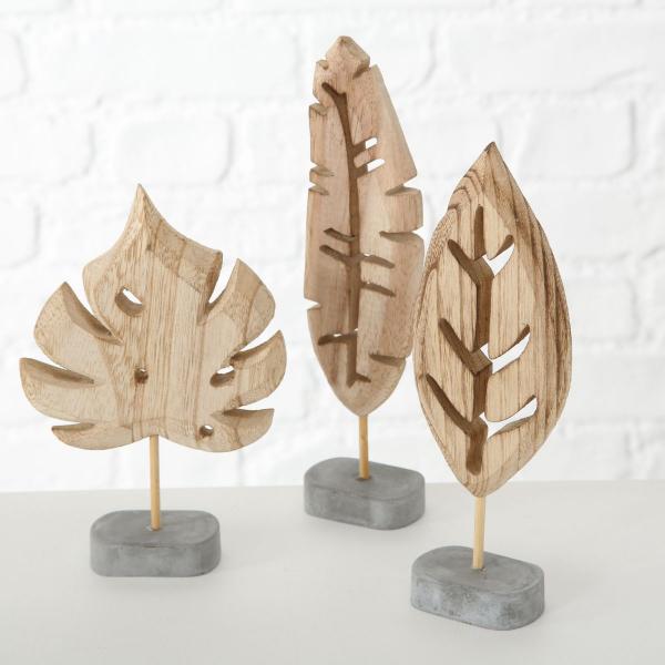 LEAF A, ΔΙΑΚΟΣΜΗΤΙΚΟ ΑΠΟ ΦΥΣΙΚΟ ΞΥΛΟ H20cm