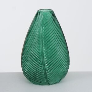 LEWIN, ΒΑΖΟ ΓΥΑΛΙΝΟ ΠΡΑΣΙΝΟ ΣΜΑΡΑΓΔΙ H22cm