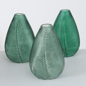 LEWIN, ΒΑΖΟ ΓΥΑΛΙΝΟ ΠΡΑΣΙΝΟ ΣΜΑΡΑΓΔΙ H22cm