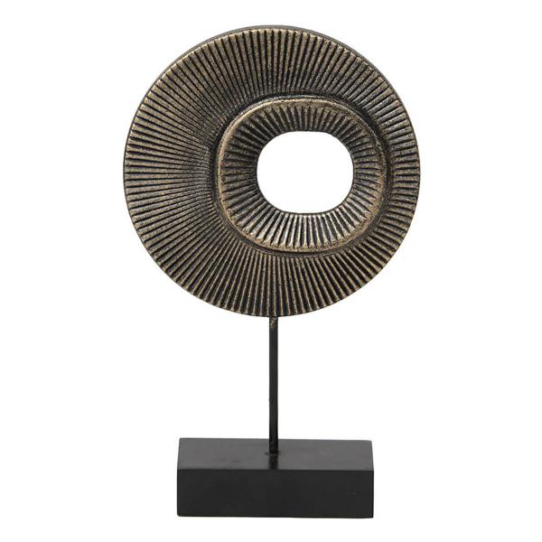 MARNI, ΔΙΑΚΟΣΜΗΤΙΚΟ POLYRESIN ΜΕ ΜΕΤΑΛΛΟ & ΞΥΛΟ 15x5x25cm