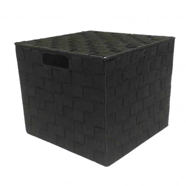 PLEXI BLACK, ΠΛΕΚΤΟ ΚΑΛΑΘΙ ΜΕ ΚΑΠΑΚΙ 26Χ26Χ22,5