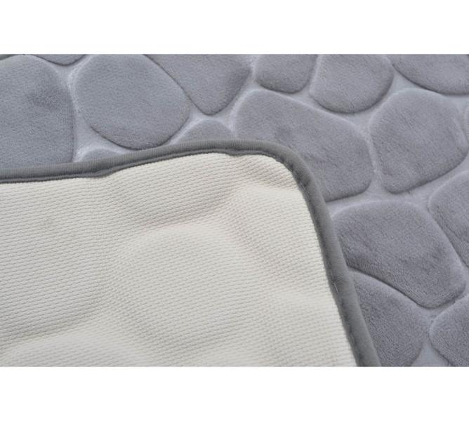 ΠΑΤΑΚΙ ΜΠΑΝΙΟΥ MEMORY FOAM ΓΚΡΙ ΒΟΤΣΑΛΟ ΜΕ SBR 50x80εκ.