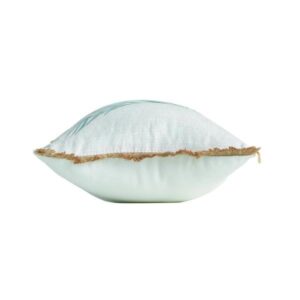 MOANA, ΜΑΞΙΛΑΡΙ ΜΕ ΚΡΟΣΙΑ ΑΠΌ ΓΙΟΥΤΑ, POLYESTER ΕΚΡΟΥ & ΠΡΑΣΙΝΟ 30x50cm