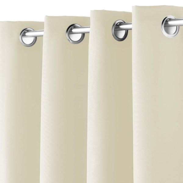 ΚΟΥΡΤΙΝΑ ΠΑΡΑΘΥΡΟΥ ΥΨΗΛΗΣ ΣΚΙΑΣΗΣ ΜΕ ΤΡΟΥΚ POLYESTER, ESSENTIEL ΕΚΡΟΥ 140x180cm
