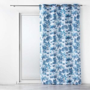 ΚΟΥΡΤΙΝΑ ΜΕΤΡΙΑΣ ΣΚΙΑΣΗΣ ΜΕ ΤΡΟΥΚ POLYESTER, RIO ΛΕΥΚΗ ΜΕ ΜΠΛΕ 140x260cm