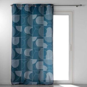 ΚΟΥΡΤΙΝΑ ΜΕΤΡΙΑΣ ΣΚΙΑΣΗΣ ΜΕ ΤΡΟΥΚ POLYESTER, MOLINS ΜΠΛΕ 140x280cm
