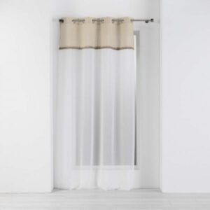 ΚΟΥΡΤΙΝΑ ΔΙΑΦΑΝΗ ΜΕ ΤΡΟΥΚ POLYESTER & ΚΡΟΣΙΑ ΑΠΌ ΓΙΟΥΤΑ, CARINI ΛΕΥΚΗ 140Χ240CM