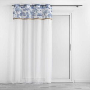 ΚΟΥΡΤΙΝΑ ΔΙΑΦΑΝΗ ΜΕ ΤΡΟΥΚ POLYESTER & ΚΡΟΣΙΑ ΑΠΌ ΓΙΟΥΤΑ, RIO ΜΠΛΕ 140Χ240CM