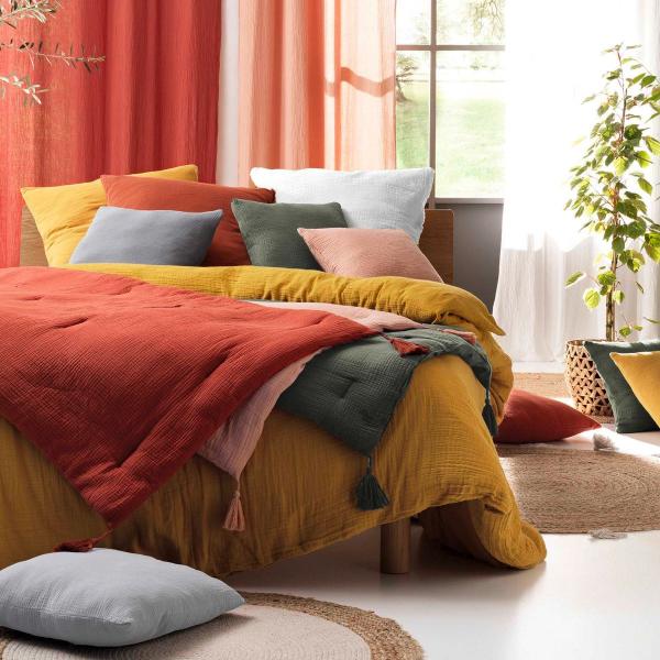 CASSA, ΣΕΤ ΠΑΠΛΩΜΑΤΟΘΗΚΗ-ΚΟΥΒΕΡΛΙ ΔΙΠΛΟ 240x220cm & ΜΑΞΙΛ/ΘΗΚΕΣ 63x63cm, 100% ΒΑΜΒΑΚΙ 57 ΝΗΜΑΤΑ, ΚΙΤ