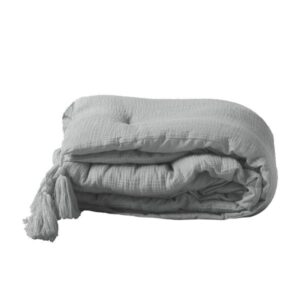 CASSA BED RUNNER, ΤΡΑΒΕΡΣΑ ΚΡΕΒΑΤΙΟΥ ΒΑΜΒΑΚΕΡΗ ΓΚΡΙ 80x180cm