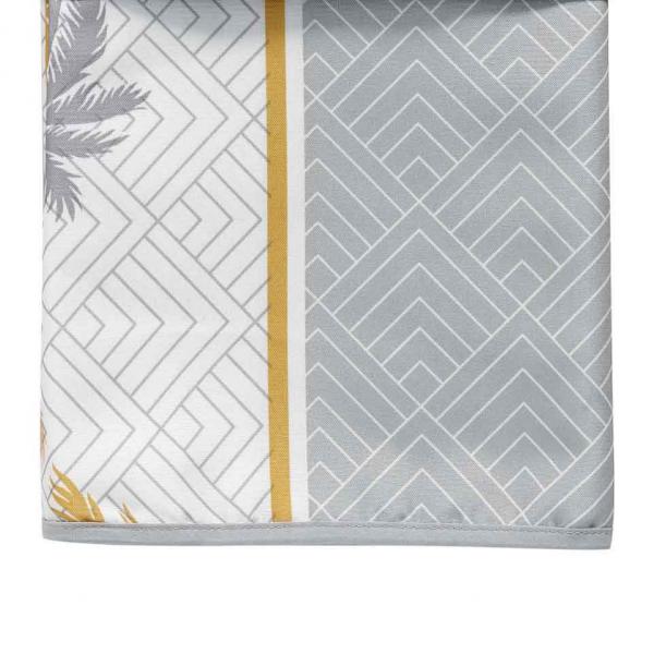ΤΡΑΠΕΖΟΜΑΝΤΗΛΟ TROPY POLYESTER ΛΕΥΚΟ ΜΕ ΚΙΤΡΙΝΟ 150x200cm