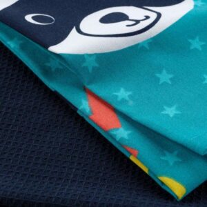 PETITE CHEF, ΣΕΤ2 ΠΑΙΔΙΚΕΣ ΠΕΤΣΕΤΕΣ ΒΑΜΒΑΚΕΡΕΣ ΜΠΛΕ 50x60cm