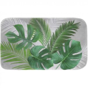 JUNGLE, ΧΑΛΑΚΙ ΜΙΚΡΟΦΙΜΠΡΑ ΒΕΛΟΥΤΕ ΤΥΠΩΜΕΝΟ, POLYESTER ΓΚΡΙ & ΠΡΑΣΙΝΟ, 45x75cm