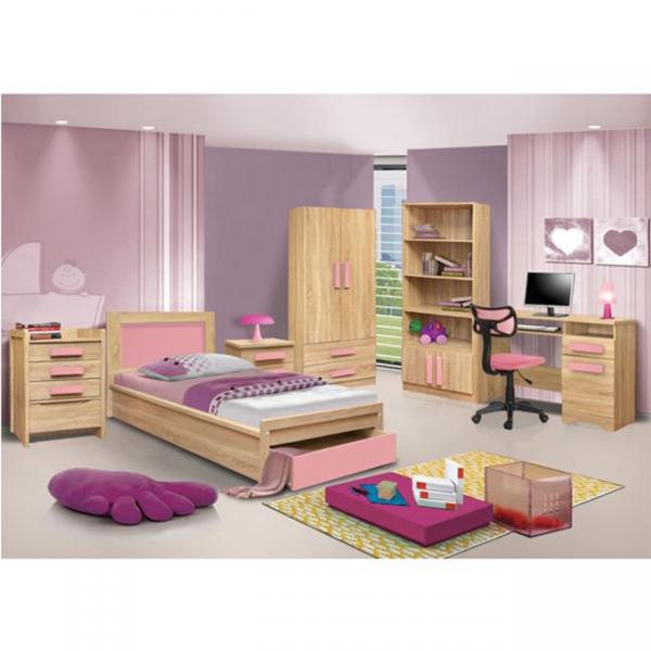 ΒΙΒΛΙΟΘΗΚΗ PLAYROOM SONAMA-ΡΟΖ 80X35X180εκ.