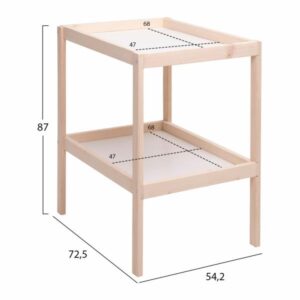 ΒΡΕΦΙΚΗ ΑΛΛΑΞΙΕΡΑ MIKO ΑΠΟ ΞΥΛΟ & MDF ΦΥΣΙΚΟ ΛΕΥΚΟ 54,2x72,5x87Y εκ.