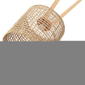 ΕΠΙΔΑΠΕΔΙΟ ΦΩΤΙΣΤΙΚΟ RUBBERWOOD-RATTAN-PAPER ROPE ΣΕ ΦΥΣΙΚΟ Φ36x149,5Υεκ.