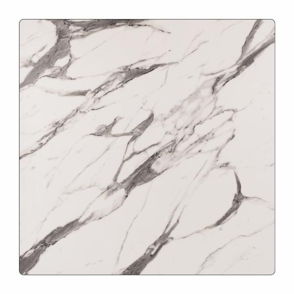 ΕΠΙΦΑΝΕΙΑ ΤΡΑΠΕΖΙΟΥ HPL MARBLE WHITE-GREY 60x60 εκ. ΠΑΧΟΥΣ 12mm.