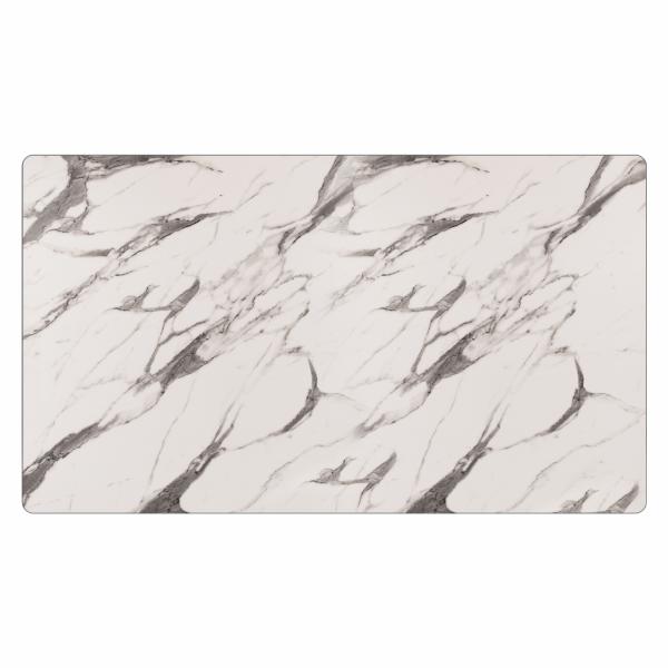 ΕΠΙΦΑΝΕΙΑ ΤΡΑΠΕΖΙΟΥ HPL MARBLE WHITE-GREY 120x69 εκ. ΠΑΧΟΥΣ 12mm.