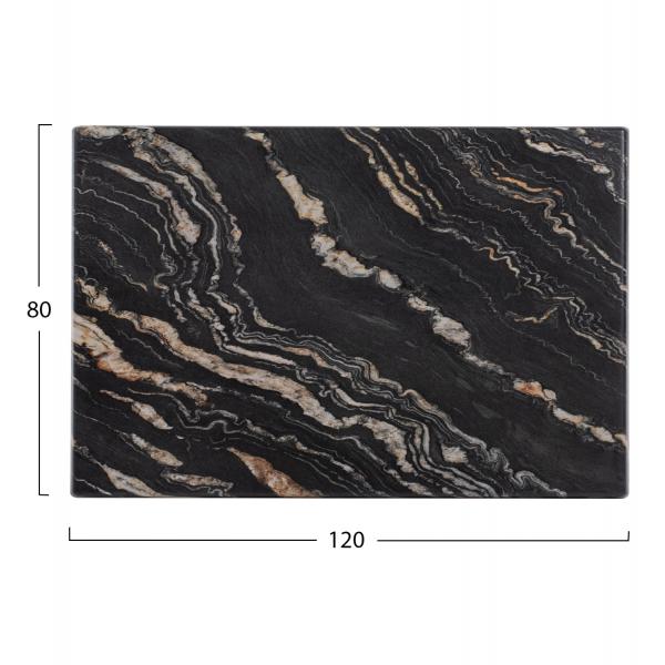 ΕΠΙΦΑΝΕΙΑ ΤΡΑΠΕΖΙΟΥ WERZALIT 120Χ80Χ3.5εκ. BLACK GOLD MARBLE