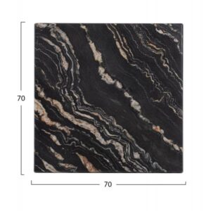 ΕΠΙΦΑΝΕΙΑ ΤΡΑΠΕΖΙΟΥ WERZALIT 70Χ70Χ3.5εκ.BLACK GOLD MARBLE