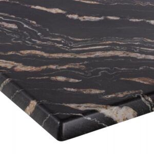 ΕΠΙΦΑΝΕΙΑ ΤΡΑΠΕΖΙΟΥ WERZALIT 70Χ70Χ3.5εκ.BLACK GOLD MARBLE
