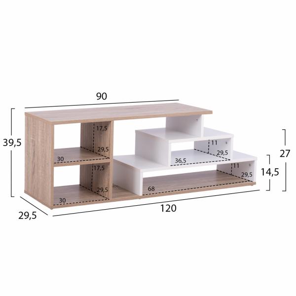 ΕΠΙΠΛΟ TV 120X29.5X39.5Y εκ. SONAMA ΛΕΥΚΟ