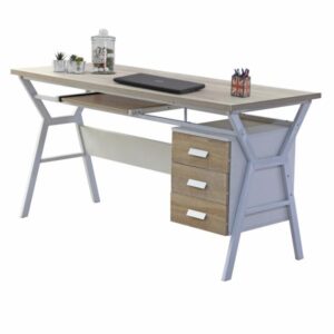ΓΡΑΦΕΙΟ ΜΕ ΜΕΤΑΛΛΙΚΟ ΣΚΕΛΕΤΟ SONAMA ΛΕΥΚΟ 150X60X76Υ εκ.