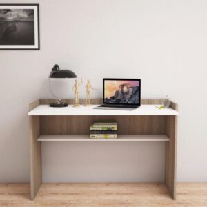 ΓΡΑΦΕΙΟ ΜΕΛΑΜΙΝΗΣ SONAMA ΛΕΥΚΟ 118x58x80Υεκ.FB99227.12