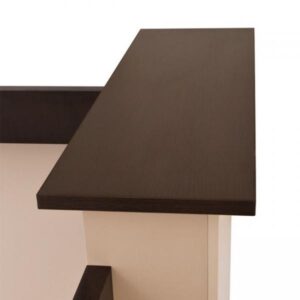 ΓΡΑΦΕΙΟ ΥΠΟΔΟΧΗΣ 240X82 WENGE ΜΠΕΖ 240x82x105cm
