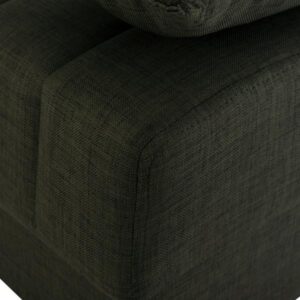ΚΑΝΑΠΕΣ ΚΡΕΒΑΤΙ ANDRI ΤΡΙΘΕΣΙΟΣ DARK OLIVE 180x72x77 εκ.