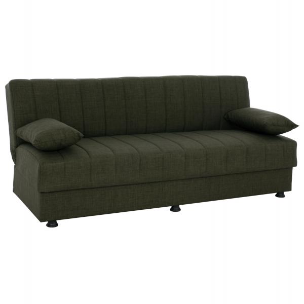 ΚΑΝΑΠΕΣ ΚΡΕΒΑΤΙ ANDRI ΤΡΙΘΕΣΙΟΣ DARK OLIVE 180x72x77 εκ.