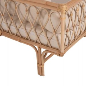 ΚΑΝΑΠΕΣ-ΚΡΕΒΑΤΙ ΕΞ. ΧΩΡΟΥ ALIKI RATTAΝ ΦΥΣΙΚΟ-ΜΠΕΖ ΜΑΞΙΛΑΡΙΑ 200x100x86Yεκ.