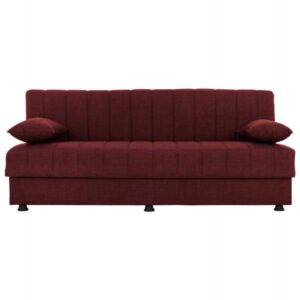 ΚΑΝΑΠΕΣ ΚΡΕΒΑΤΙ ΤΡΙΘΕΣΙΟΣ ΚΟΚΚΙΝΟ 180x72x77 εκ.