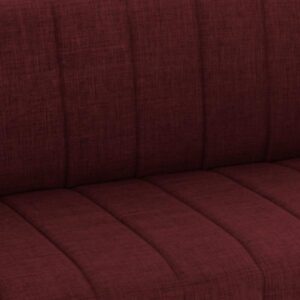 ΚΑΝΑΠΕΣ ΚΡΕΒΑΤΙ ΤΡΙΘΕΣΙΟΣ ΚΟΚΚΙΝΟ 180x72x77 εκ.