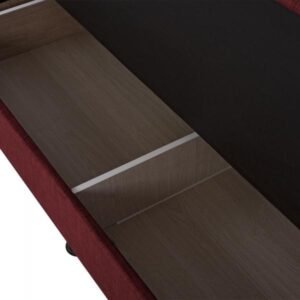 ΚΑΝΑΠΕΣ ΚΡΕΒΑΤΙ ΤΡΙΘΕΣΙΟΣ ΚΟΚΚΙΝΟ 180x72x77 εκ.