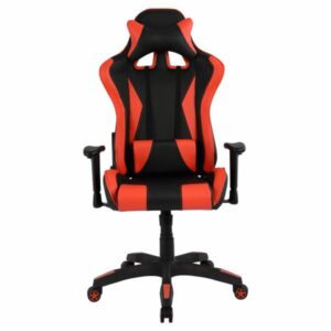 ΚΑΡΕΚΛΑ ΓΡΑΦΕΙΟΥ GAMING ΜΑΥΡΟ ΚΟΚΚΙΝΟ PU 68,5 x 71,5 x 133,5 εκ.
